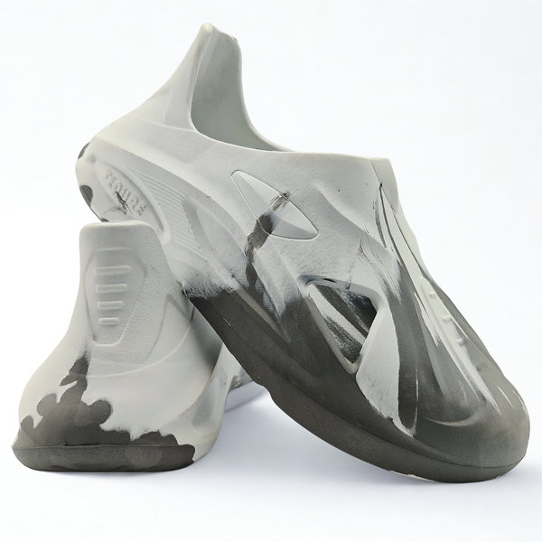 Drift Clogs - White & Gray